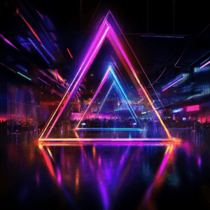 Anthems logo floating over a neon dance floor in Central Florida