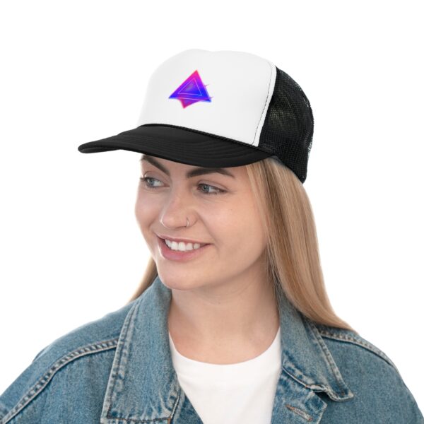 Retro Neon Triangle Trucker Cap - Image 4