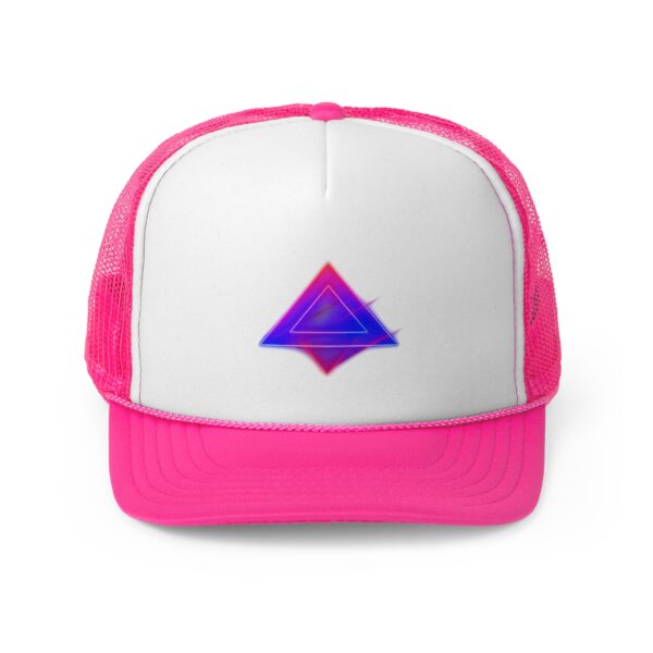 Retro Neon Triangle Trucker Cap - Image 5