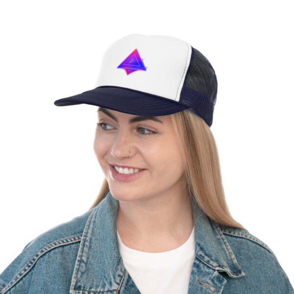 Retro Neon Triangle Trucker Cap - Image 12
