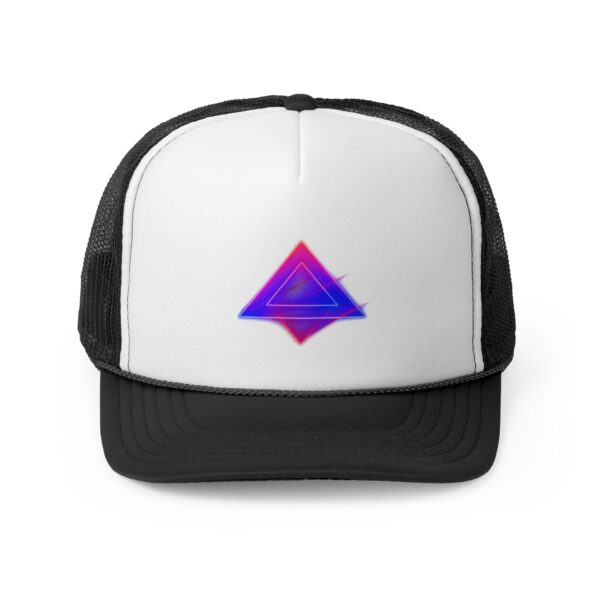 Retro Neon Triangle Trucker Cap