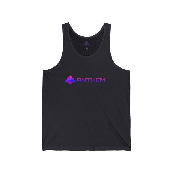 Unisex Jersey Tank with Anthem Design - Image 7