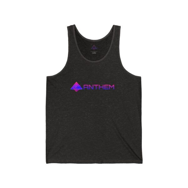Unisex Jersey Tank with Anthem Design - Image 5