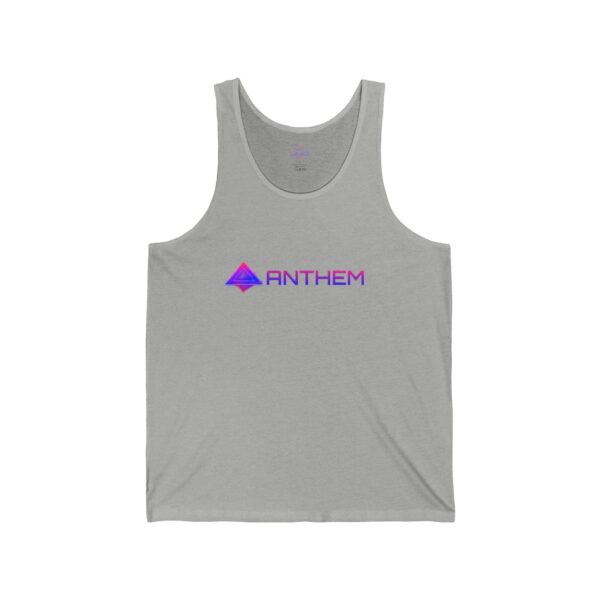 Unisex Jersey Tank with Anthem Design - Image 9