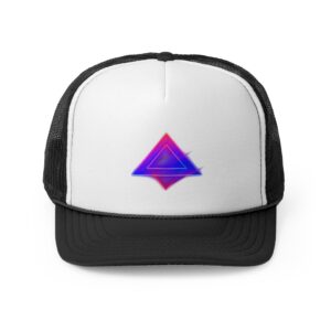 Retro Neon Triangle Trucker Cap