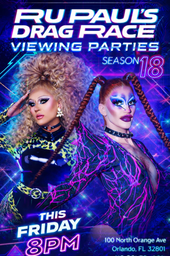 RuPauls Drag Race Season 18 Viewing Party at Anthem Orlando with Daisy Dior and Ginger Rail Anthem Orlando RuPauls Drag Race Season 18 viewing party at Anthem Orlando hosted by drag queens Daisy Dior and Ginger Rail