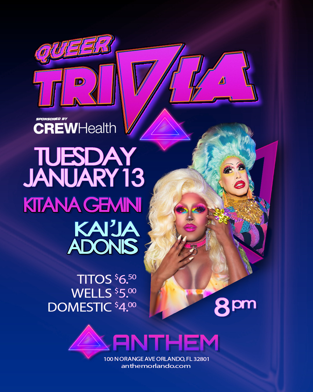 Queer Trivia at Anthem Orlando | Orlando Meltdown Events